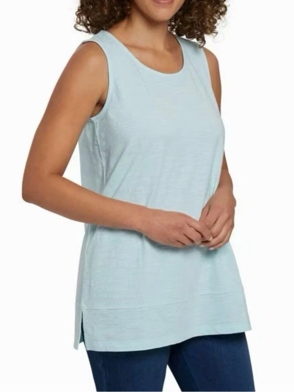Lands' End Light Blue Women's Sleeveless Tank